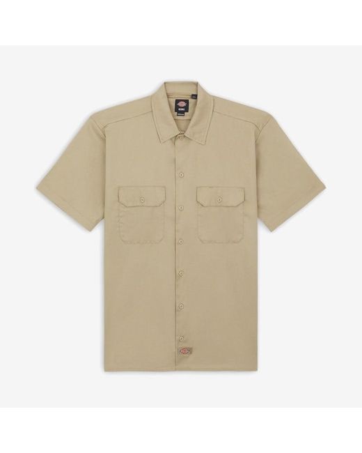 Dickies Natural Work Shirt Short Sleeve Rec for men