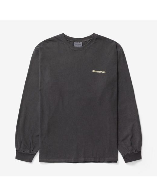 Thisisneverthat Gray Flame Onyx L/s Tee for men