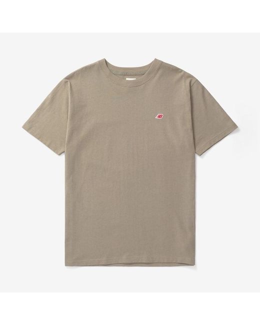 New Balance Gray Made In Usa Core T-shirt for men