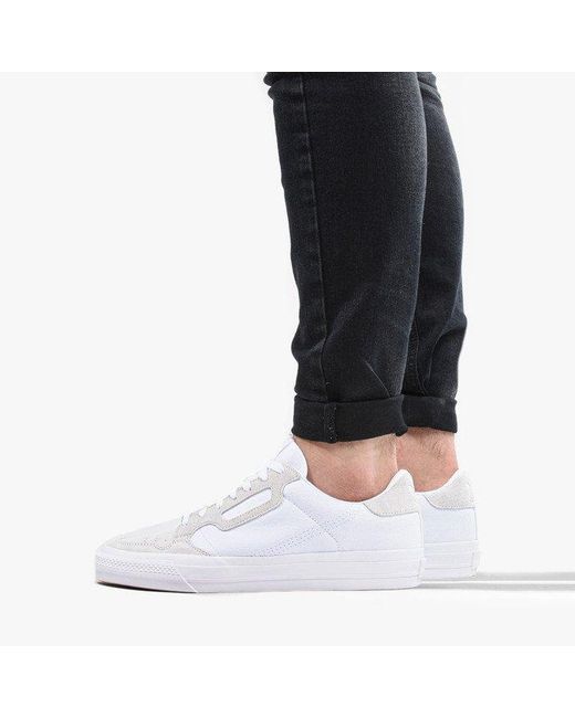 adidas originals continental 80 vulc trainer in white