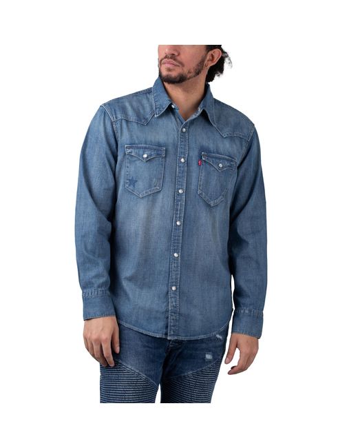 Levi's Levi's® Jeanshemd Barstow Western Standard Overshirt in Blau für  Herren | Lyst DE