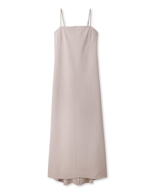 SNIDEL White Backplane Long Elegant Dress