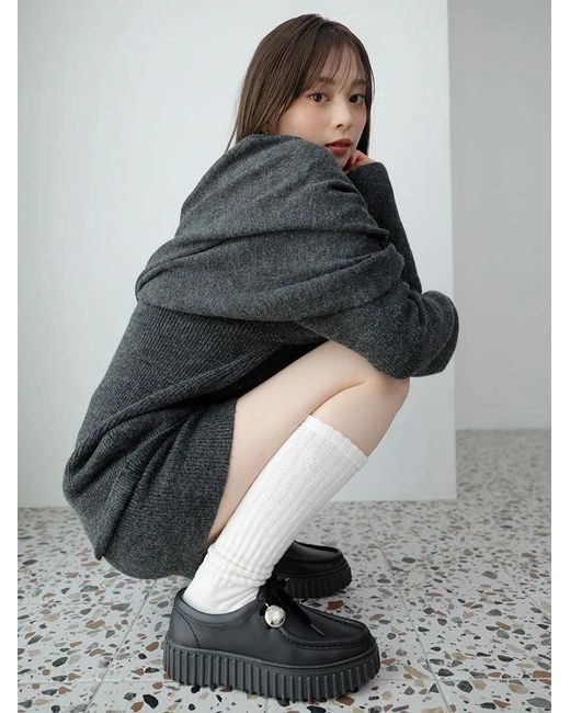 SNIDEL Natural Deformation Knit Pullover