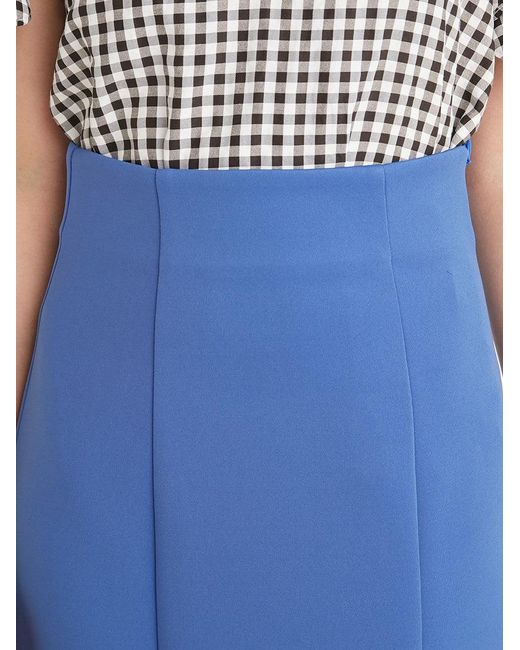 SNIDEL Blue High Waisted Maxi Skirt With Slit