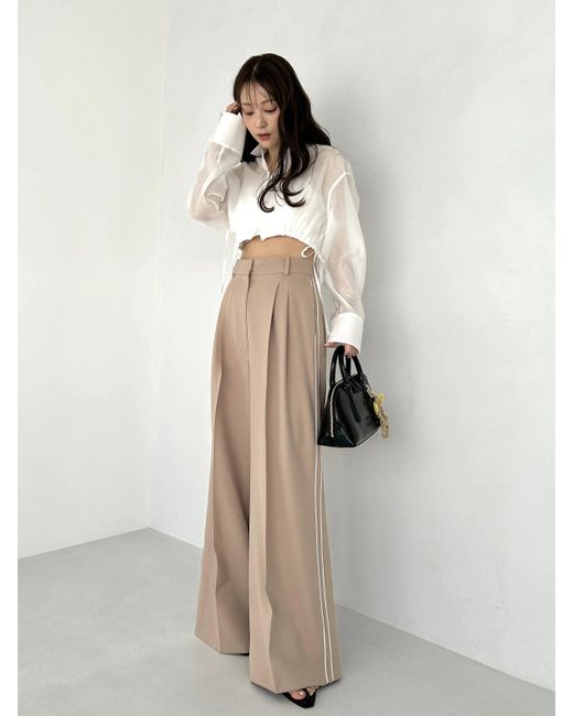 SNIDEL White Wide Leg Pants