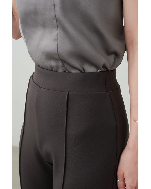 SNIDEL Gray Simple Formal Trouser