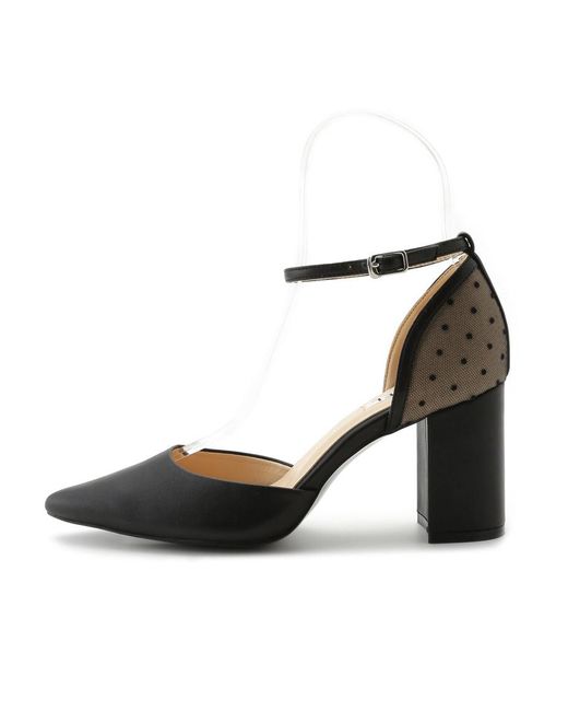 SNIDEL Red Pointed Toe Ankle Strap Heel Shoes