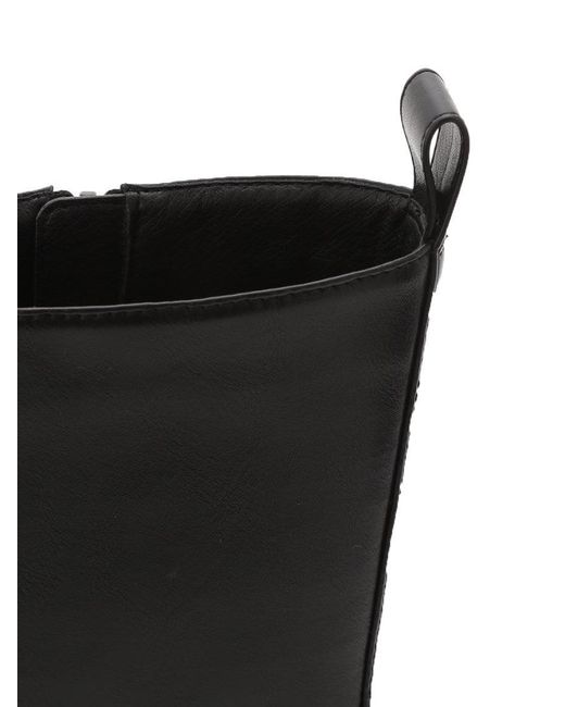 SNIDEL Black Engineer Half Boots