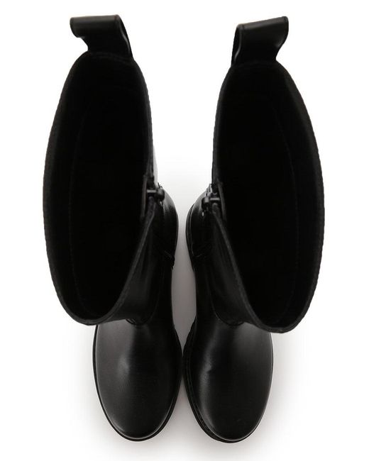 SNIDEL Black Engineer Half Boots