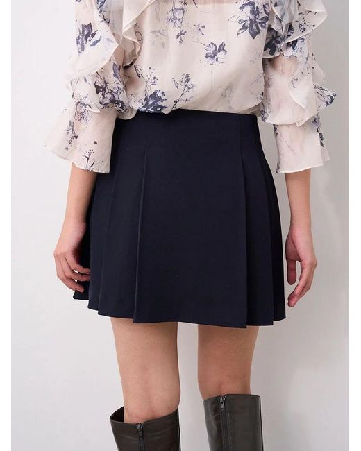 SNIDEL Natural Pleated Mini Skort