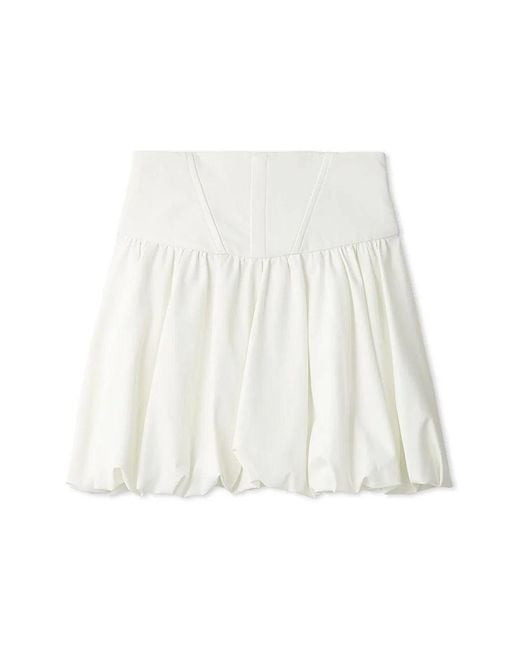 SNIDEL Black Balloon Mini Skirt