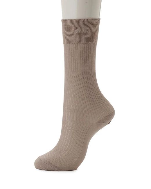 SNIDEL Yellow Sheer Rib Socks