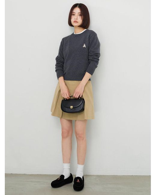 SNIDEL Black 【Bearpaw】Collaboration Moccasins