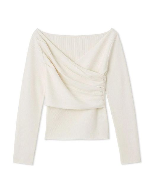 SNIDEL Black Cache-Coeur Knit Pullover Knitted Top