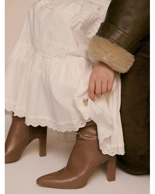 SNIDEL Brown Heeled Long Boots