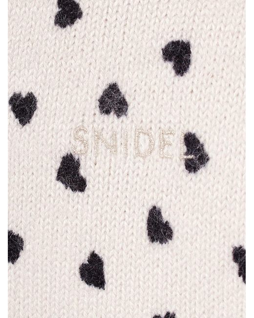 SNIDEL Blue Variety Print Cropped Cardigan