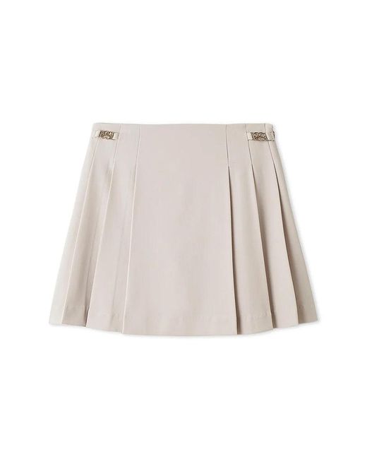 SNIDEL Natural Pleated Mini Skort