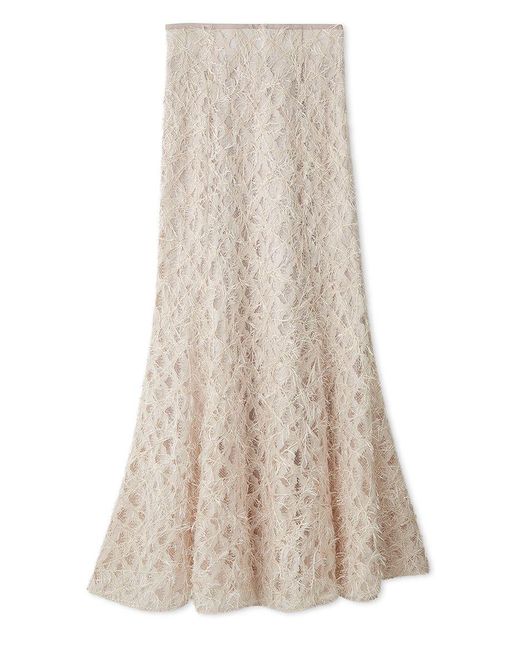 SNIDEL Natural Lace Jacquard Skirt
