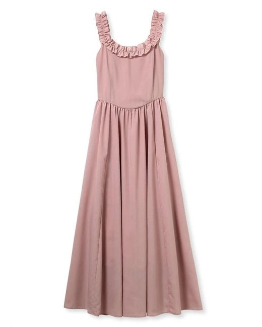 SNIDEL Black Open-Back Designed Dress