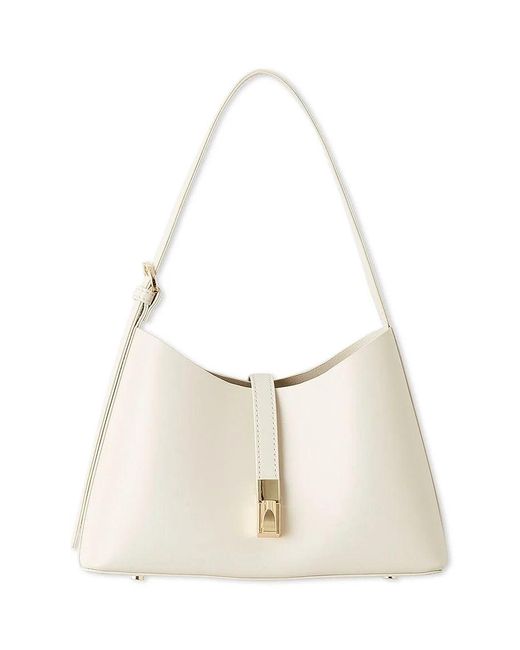 SNIDEL White Elegant Structured Shoulder Bag