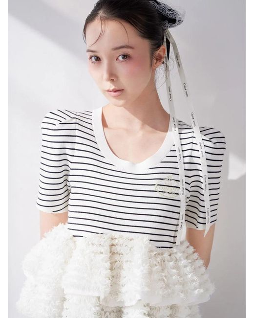 SNIDEL Yellow 【Chacott】Lace Scrunchie