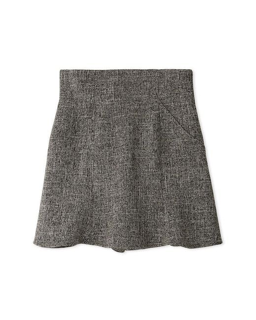 SNIDEL Brown Hem Flared Ska Shorts