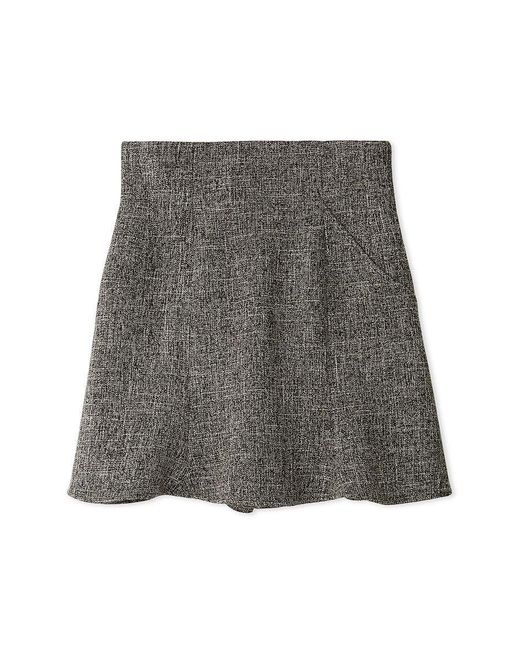 SNIDEL Black Hem Flared Ska Shorts