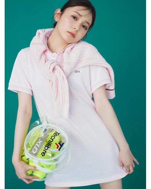 SNIDEL White Lacoste Polo Dress
