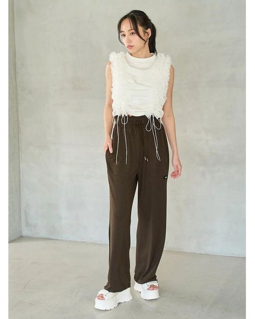 SNIDEL White Washable Uv-Cut Pants