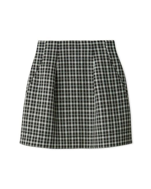 SNIDEL Gray Structure Skirt Shorts