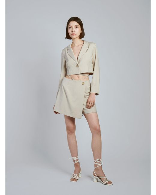 SNIDEL Natural Cropped Jacket