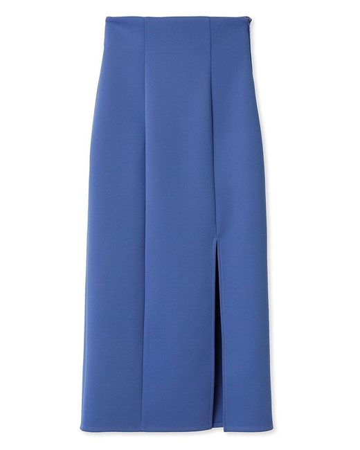 SNIDEL Blue High Waisted Maxi Skirt With Slit