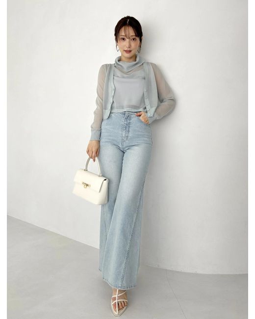 SNIDEL Pink Sheer Knit Ensemble