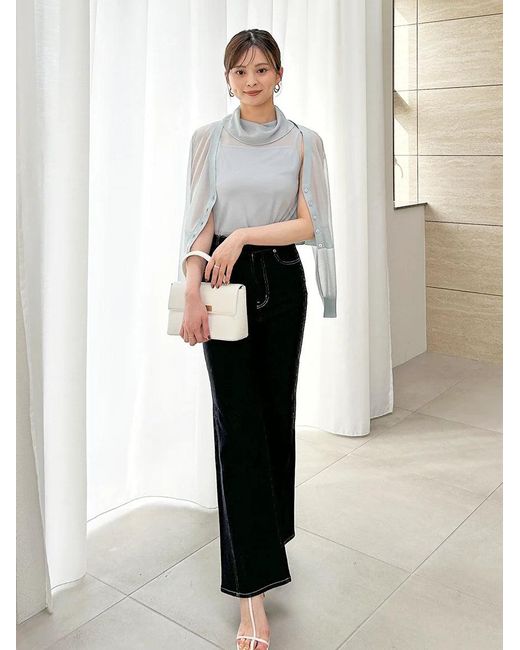 SNIDEL Pink Sheer Knit Ensemble