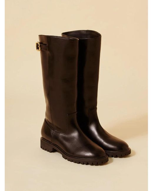 SNIDEL Black Jockey Boots