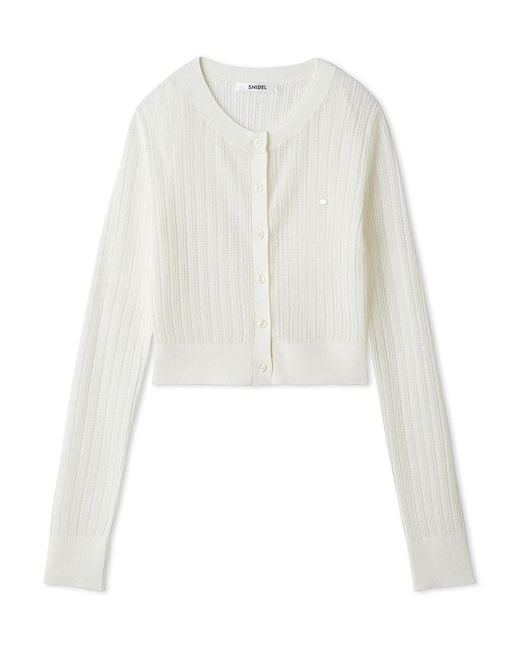 SNIDEL Natural Sheer Cardigan