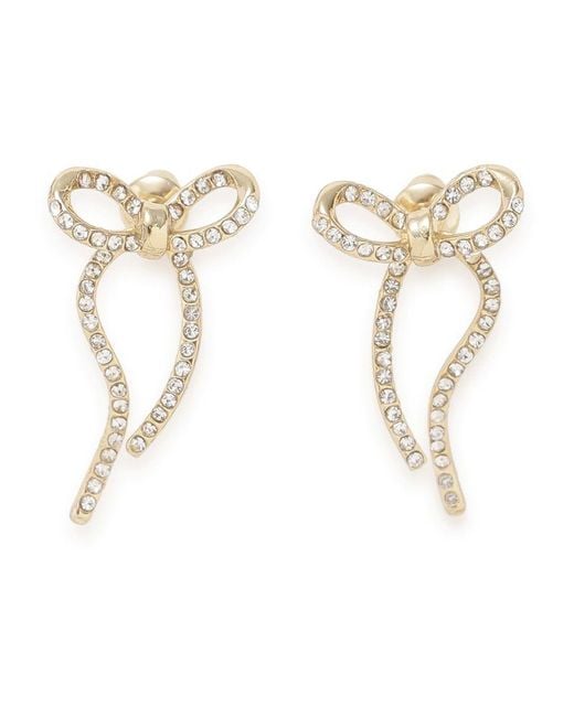 SNIDEL White Ribbon Earrings