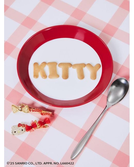 SNIDEL White [Hello Kitty] Hair Pin Set