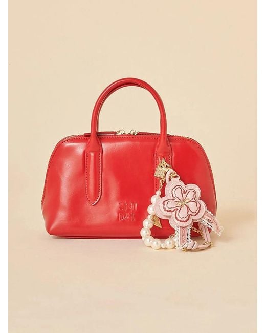 SNIDEL Brown Round Mini Boston Bag