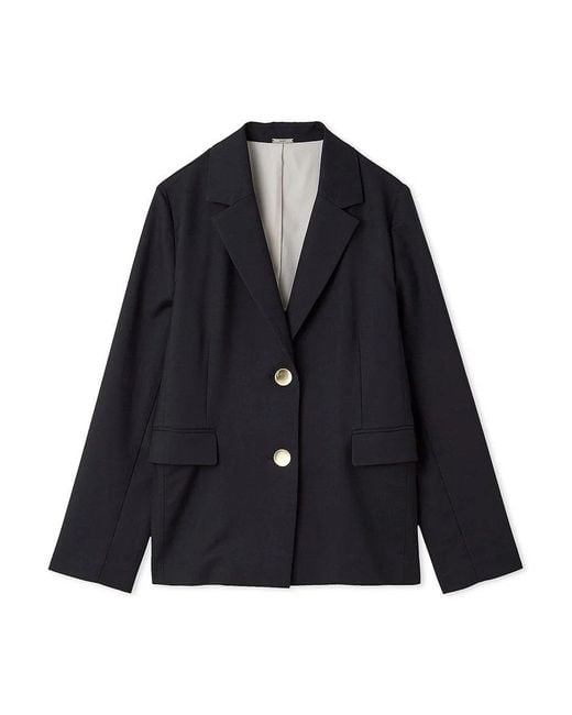 SNIDEL White Minimalist Lightweight Lined Blazer