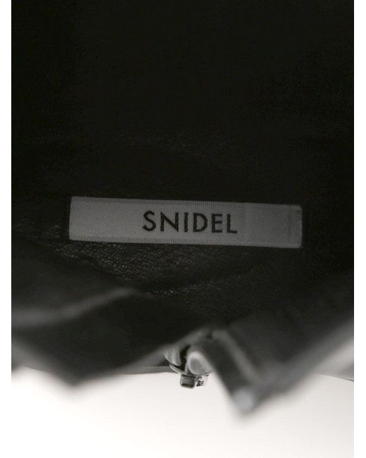 SNIDEL Black Engineer Half Boots