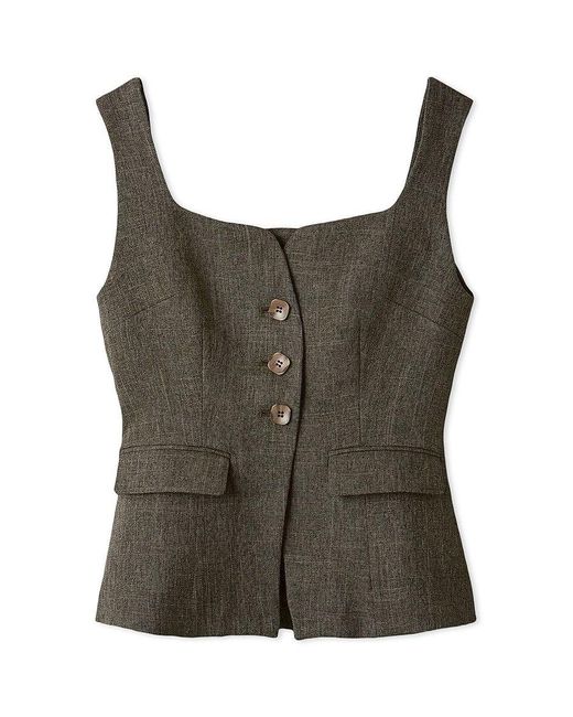 SNIDEL Black Trendy Buttoned Vest