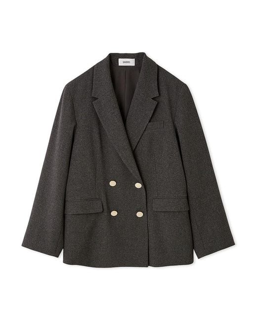 SNIDEL Black Sustainable Metal Button Tailored Jacket