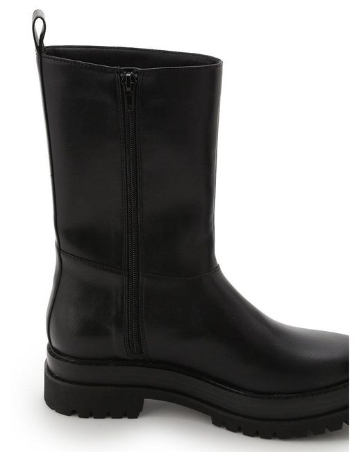 SNIDEL Black Engineer Half Boots