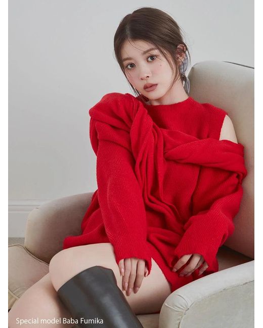 SNIDEL Natural Deformation Knit Pullover