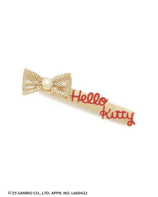 SNIDEL White [Hello Kitty] Hair Pin Set