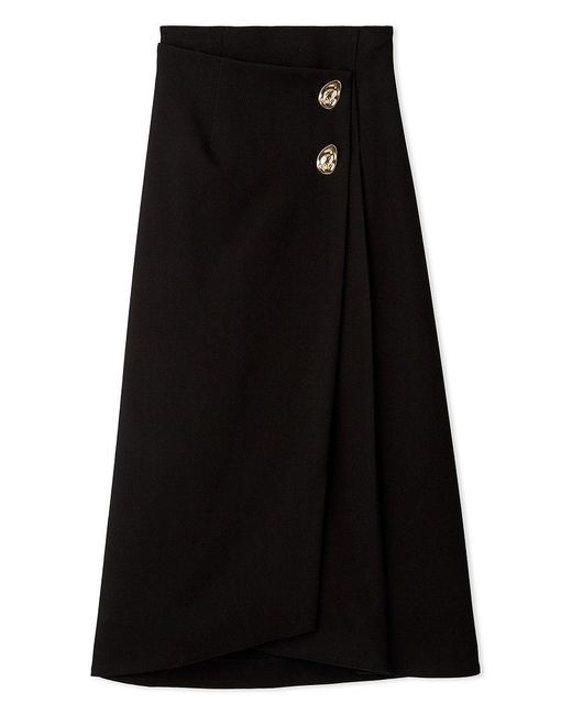 SNIDEL White Wrap-Pleat Skirt