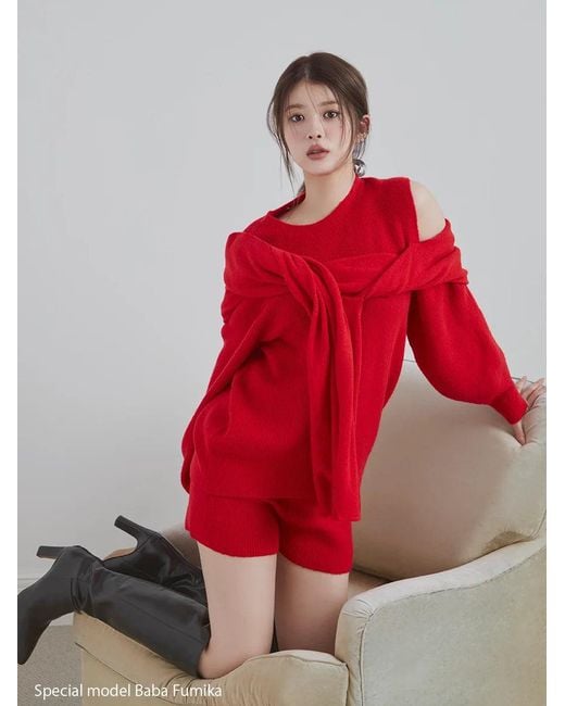 SNIDEL Natural Deformation Knit Pullover