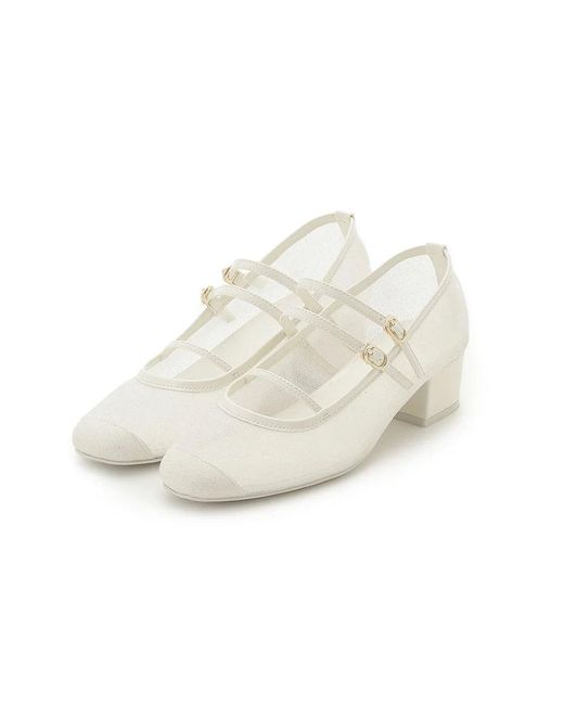 SNIDEL Black Strap Ballet Shoes