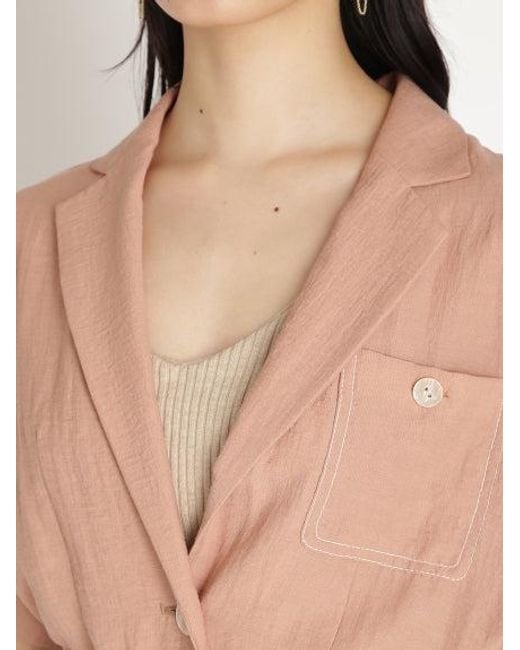 SNIDEL Natural V Neck Collar Tops
